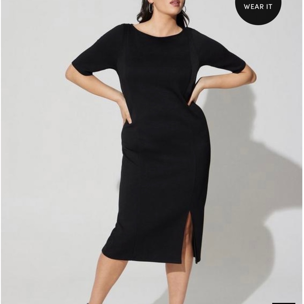 Midi Studio Cupro Bodycon Dress